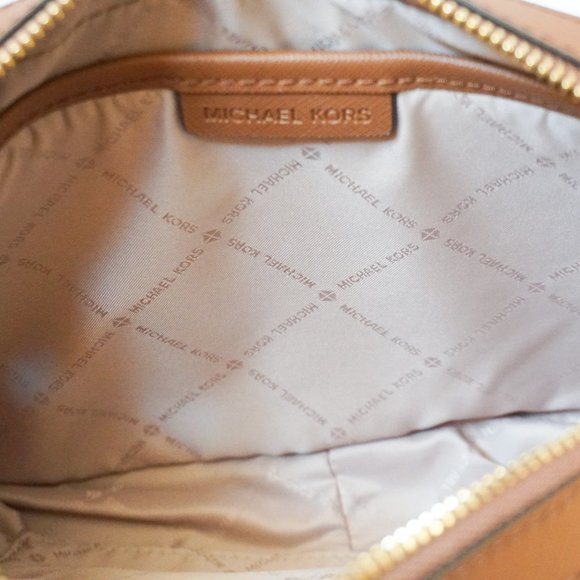 MICHAEL KORS JET SET ITEM EAST WEST SHOULDER CROSSBODY BAG NATURAL LUGGAGE MULTI - Picture 6 of 8